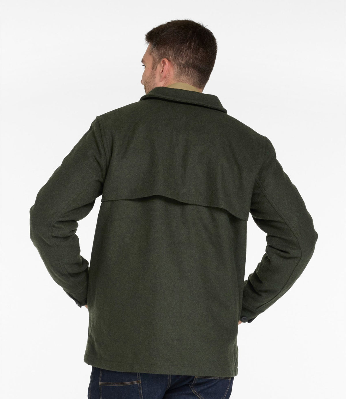 L.L.Bean Men's Maine Guide Zip-Front Jac-Shirt Loden
