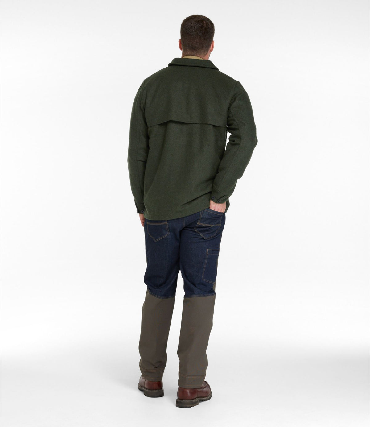 L.L.Bean Men's Maine Guide Zip-Front Jac-Shirt Loden