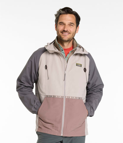 L.L.Bean Men's Mountain Classic Jacket, Multi Color Shore Sand/Weathered Oak