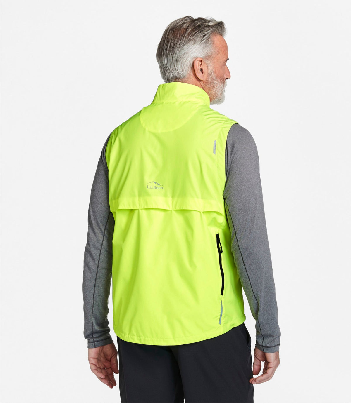 L.L.Bean Men's Bean Bright Multisport Vest Neon Yellow