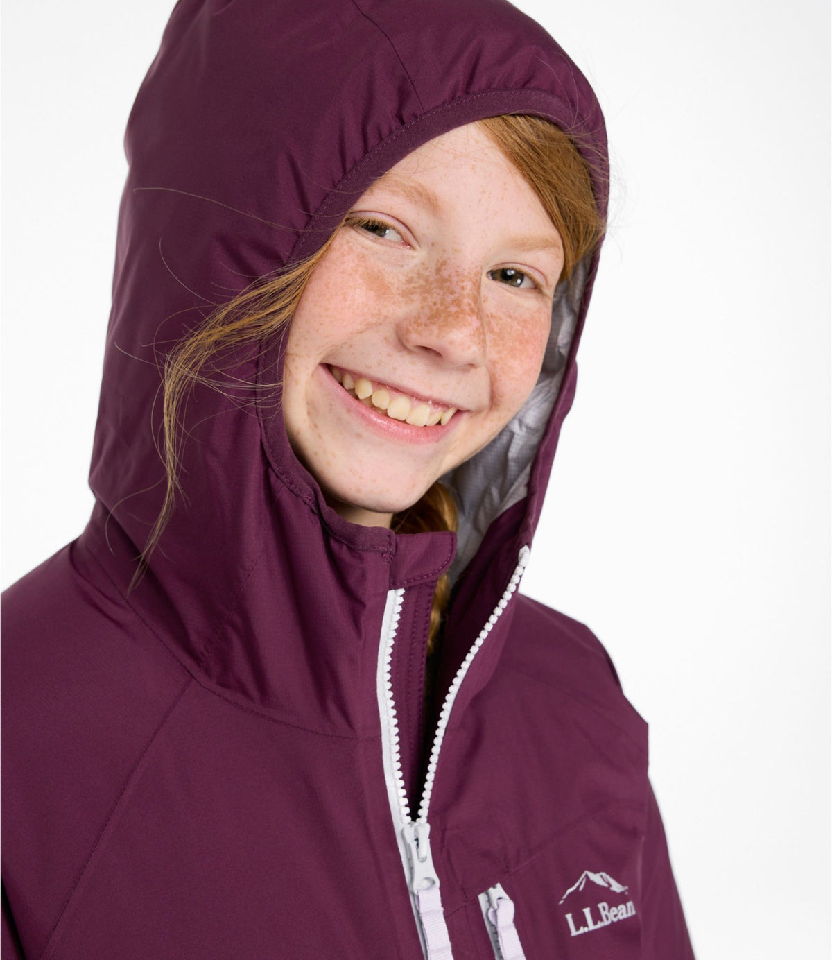 L.L.Bean Kids' Waterproof Ultralight Down Jacket Deep Glacier Blue