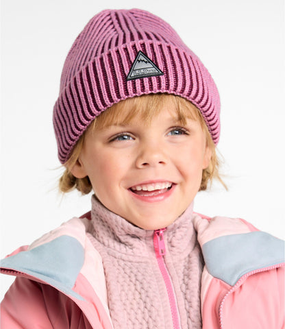 L.L.Bean Kids' Chunky Rib Reflective Beanie Hat Classic Navy/Deep Glacier Blue