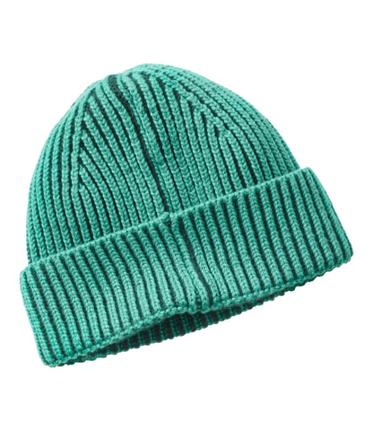 L.L.Bean Kids' Chunky Rib Reflective Beanie Hat Classic Navy/Deep Glacier Blue