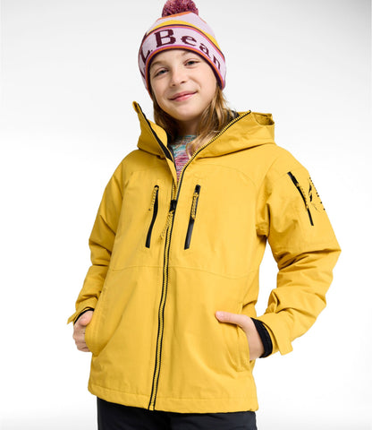 L.L.Bean Kids' Pathfinder Waterproof 3-in-1 Jacket Field Gold