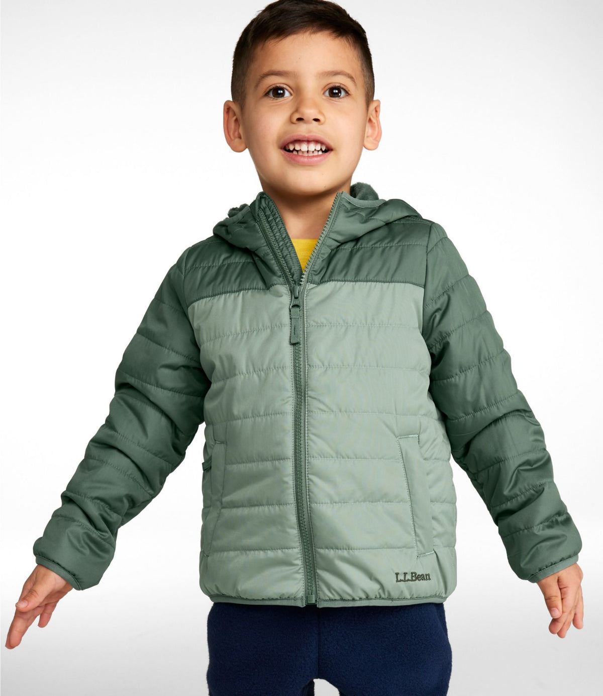 L.L.Bean Kids' Fleece-Lined Insulated Jacket Peach Coral