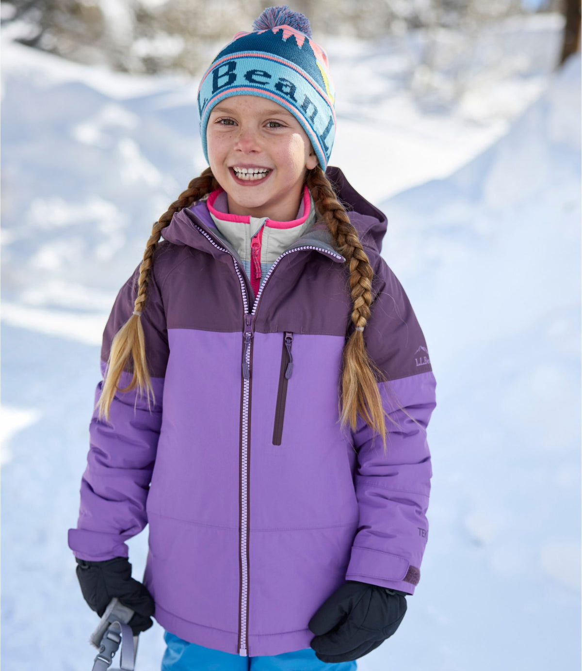 L.L.Bean Kids' Waterproof Wildcat Ski Jacket Deep Glacier Blue