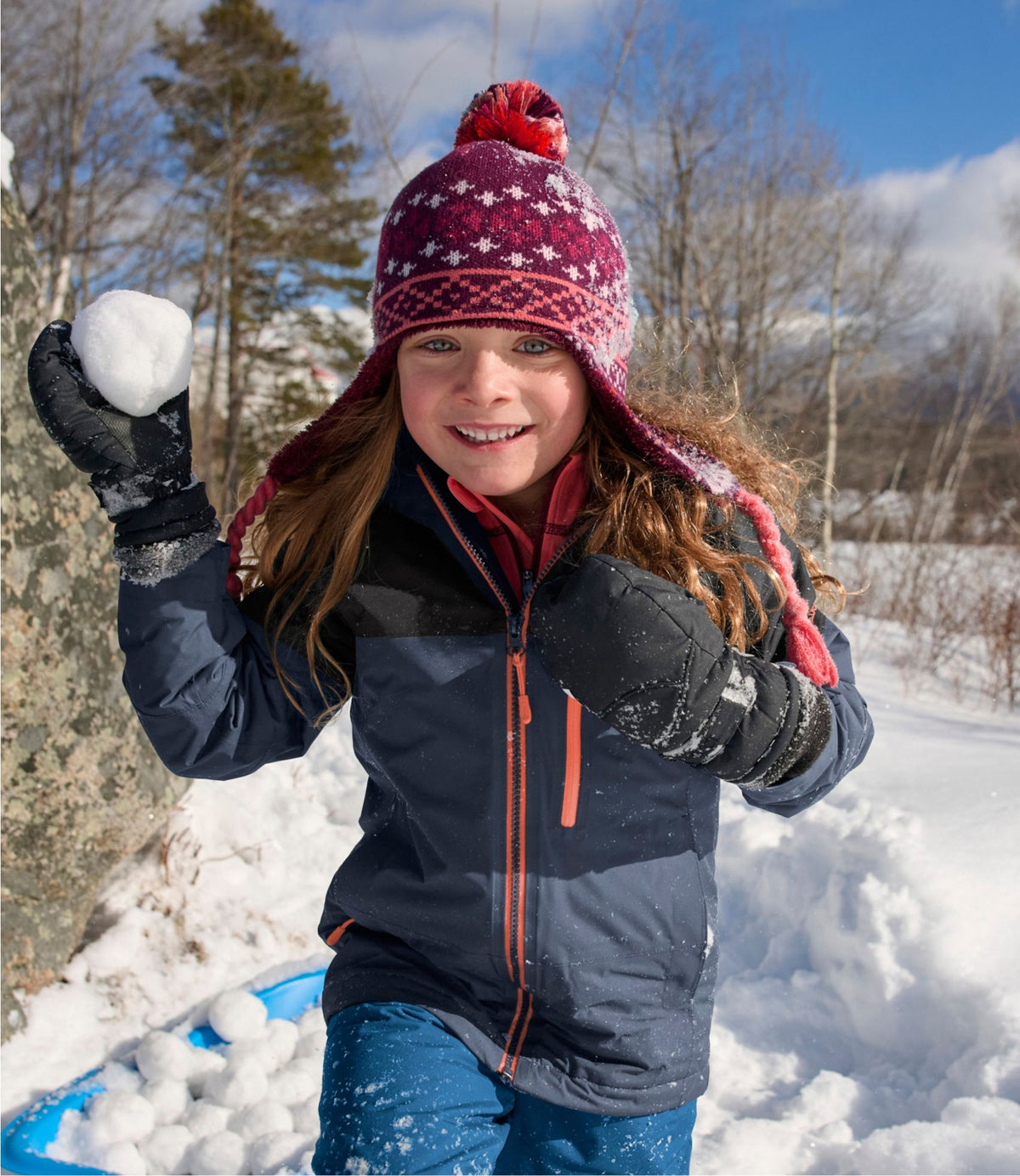 L.L.Bean Kids' Waterproof Wildcat Ski Jacket Deep Glacier Blue