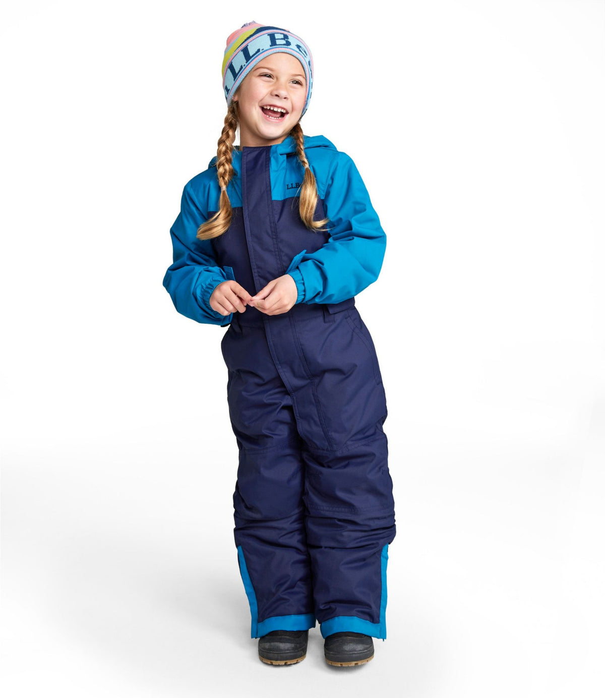 L.L.Bean Kids' Cold Buster Snowsuit Teal Shadow/Deepest Blue