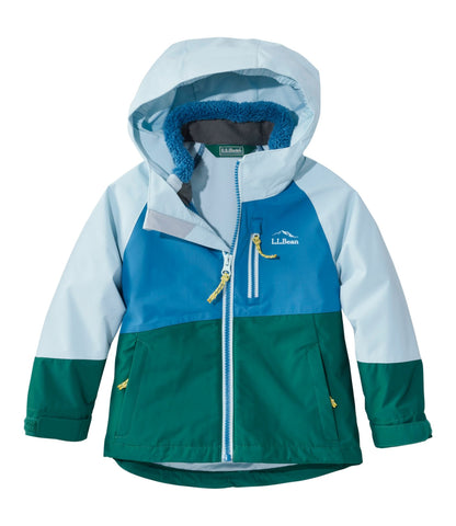 L.L.Bean Toddlers' Fleece-Lined 3-in-1 Jacket Coastal Aqua/Lapis Teal