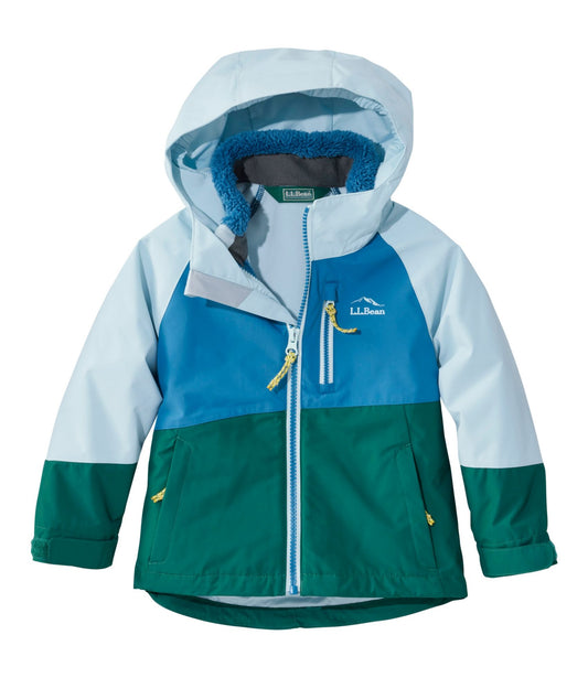 L.L.Bean Toddlers' Fleece-Lined 3-in-1 Jacket Coastal Aqua/Lapis Teal