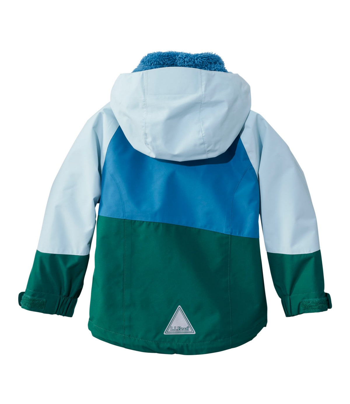 L.L.Bean Toddlers' Fleece-Lined 3-in-1 Jacket Coastal Aqua/Lapis Teal