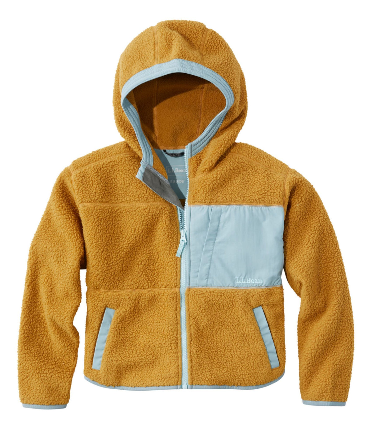 L.L.Bean Kids' Alpine Fleece Jacket Antique Gold