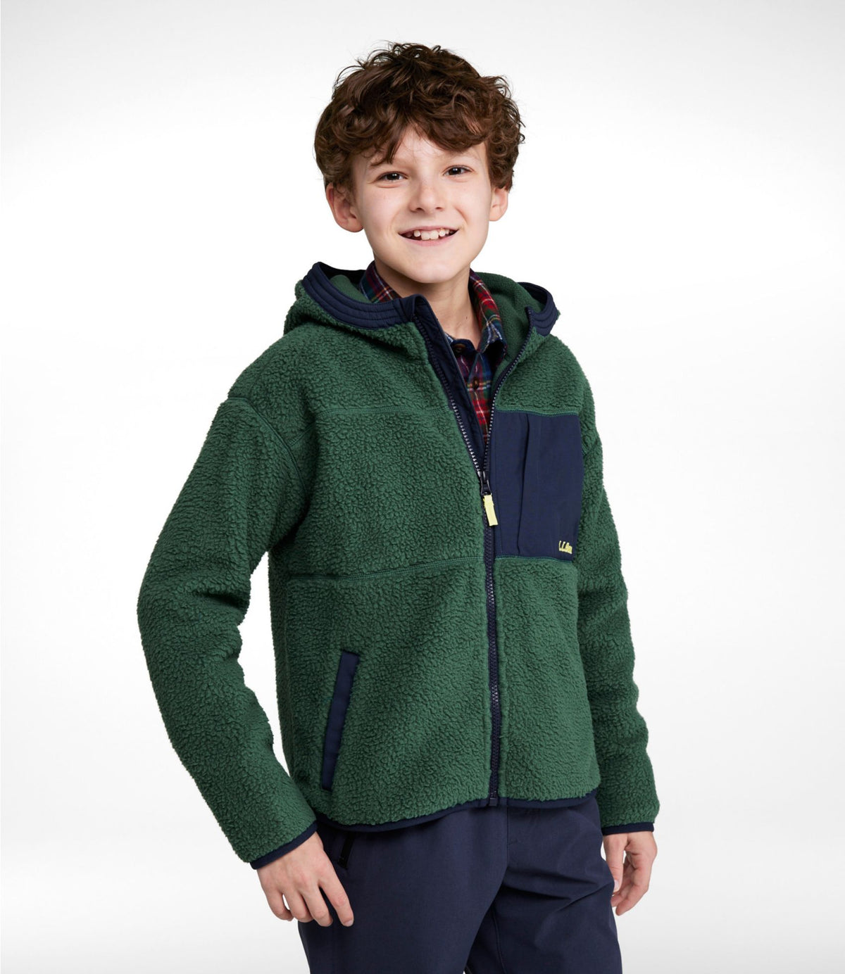 L.L.Bean Kids' Alpine Fleece Jacket Antique Gold