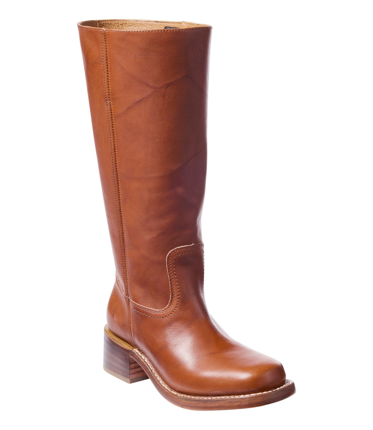 L.L.Bean Women's Frye Campus 14L Boots, Wide Calf Saddle