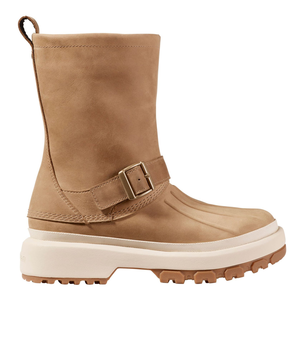 L.L.Bean Women's 5-Bar Pull-On Boots, Leather American Khaki