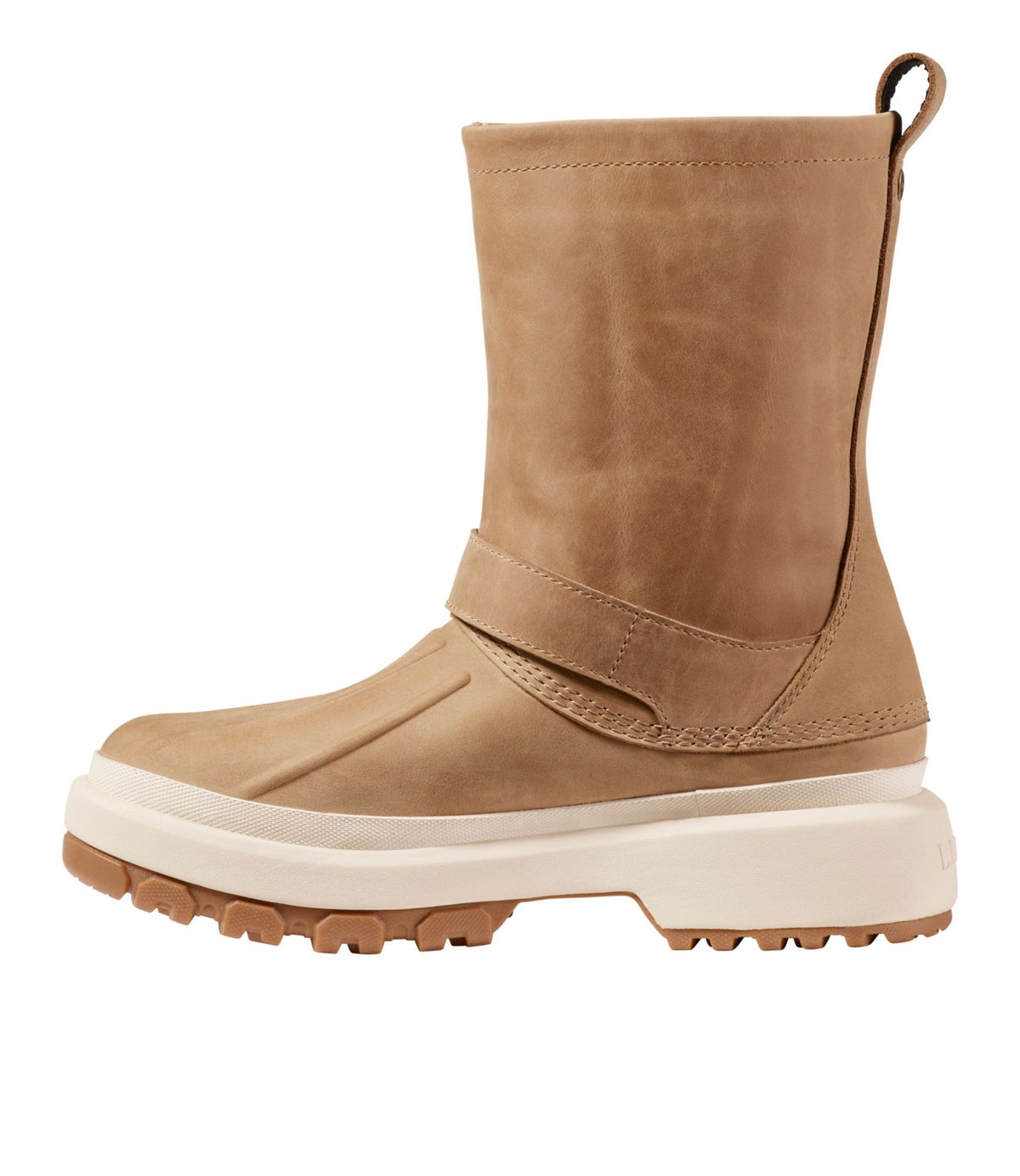 L.L.Bean Women's 5-Bar Pull-On Boots, Leather American Khaki