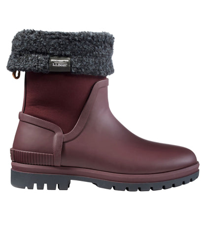 L.L.Bean Women's Rugged Winter Wellie® Boots, Waterproof Burgundy Brown