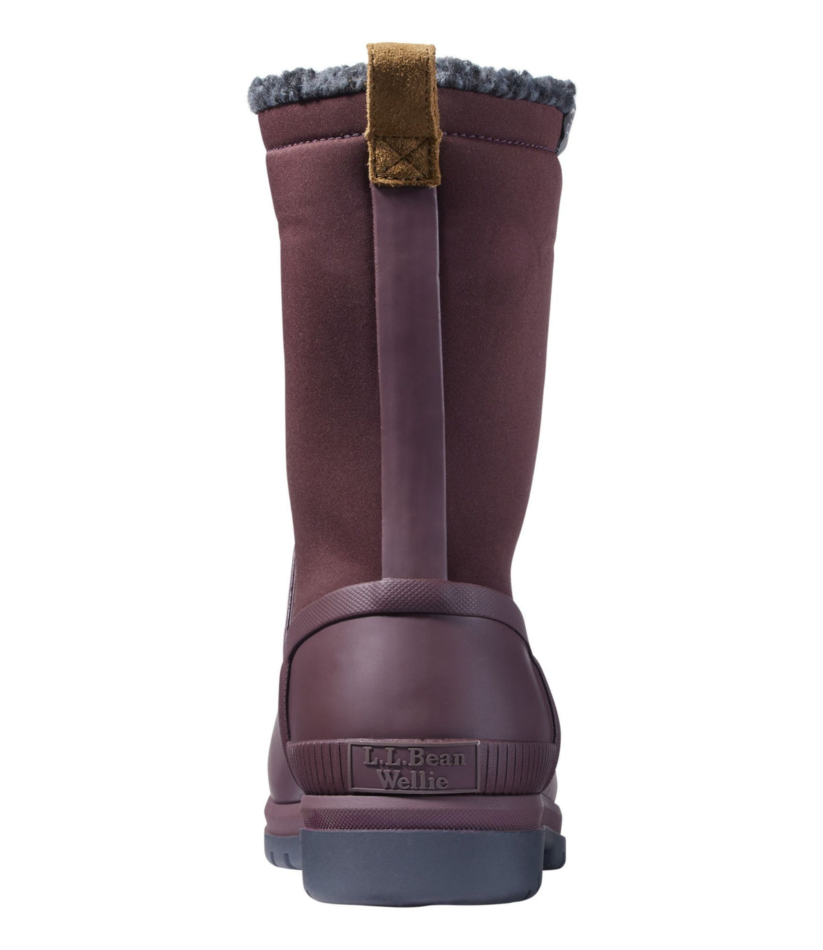 L.L.Bean Women's Rugged Winter Wellie® Boots, Waterproof Burgundy Brown