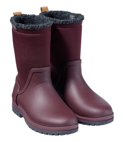L.L.Bean Women's Rugged Winter Wellie® Boots, Waterproof Burgundy Brown