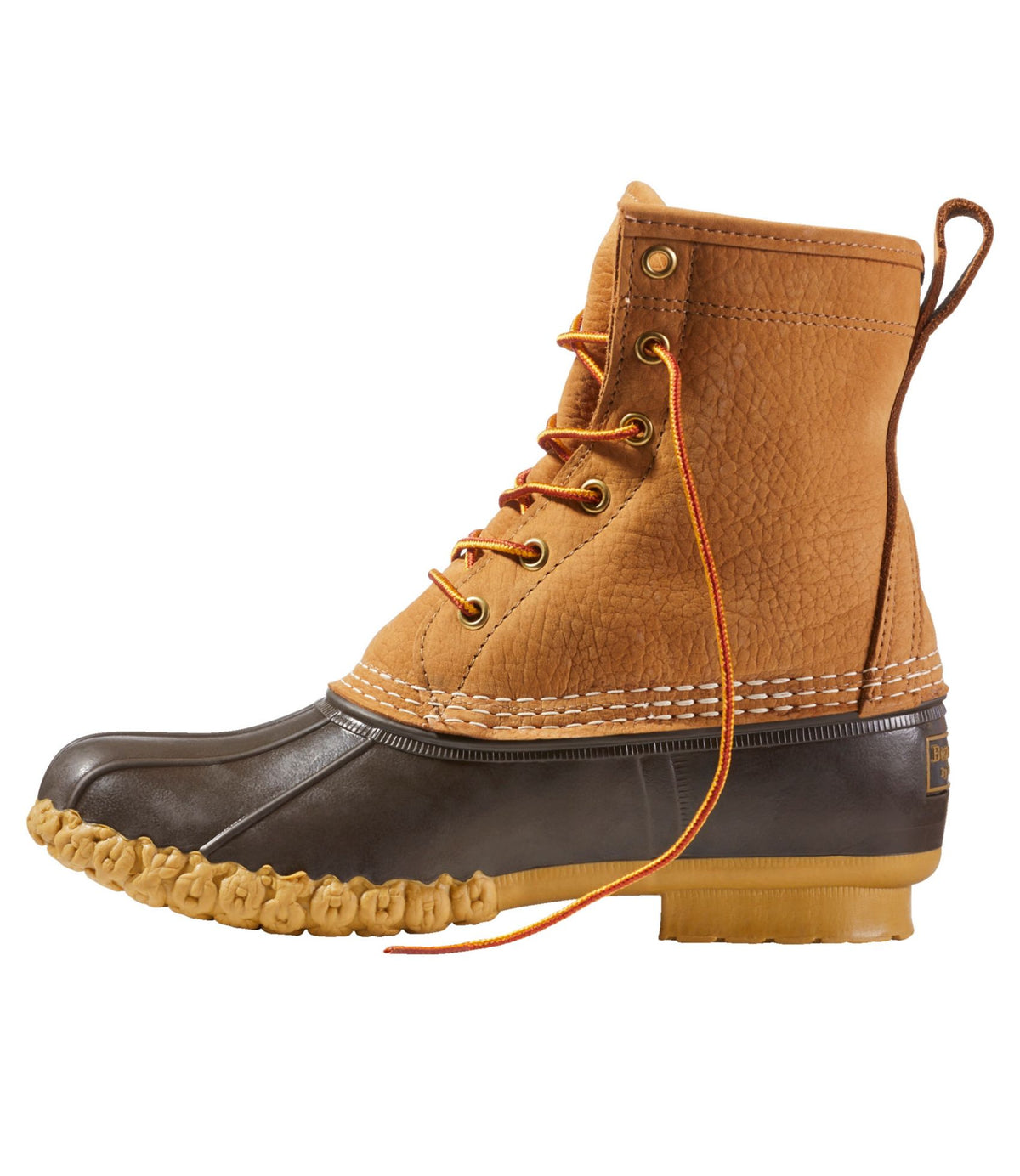 L.L.Bean Women's Bean Boots, 8" Fleece-Lined Insulated Tan/Bean Boot Brown/Gum/Red Black Plaid