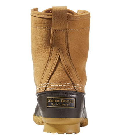 L.L.Bean Women's Bean Boots, 8" Fleece-Lined Insulated Tan/Bean Boot Brown/Gum/Red Black Plaid