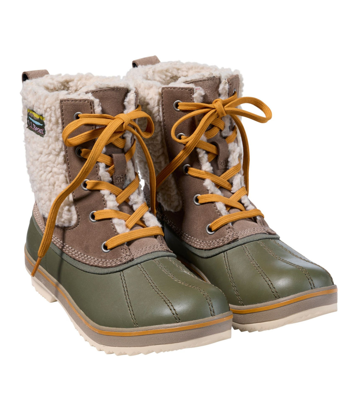 L.L.Bean Women's Rangeley Insulated Pac Boots, Ankle Taupe/Natural