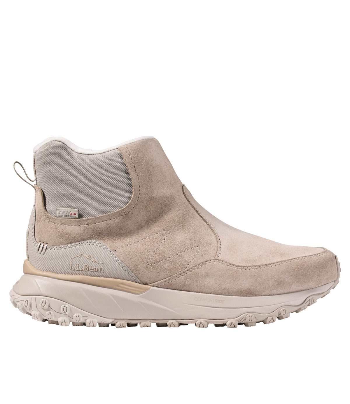 L.L.Bean Women's Snow Sneaker Sport Waterproof Boots, Pull-On Side Zip River Rock