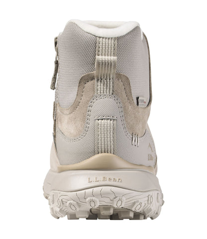 L.L.Bean Women's Snow Sneaker Sport Waterproof Boots, Pull-On Side Zip River Rock