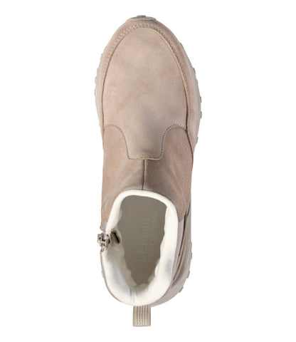 L.L.Bean Women's Snow Sneaker Sport Waterproof Boots, Pull-On Side Zip River Rock