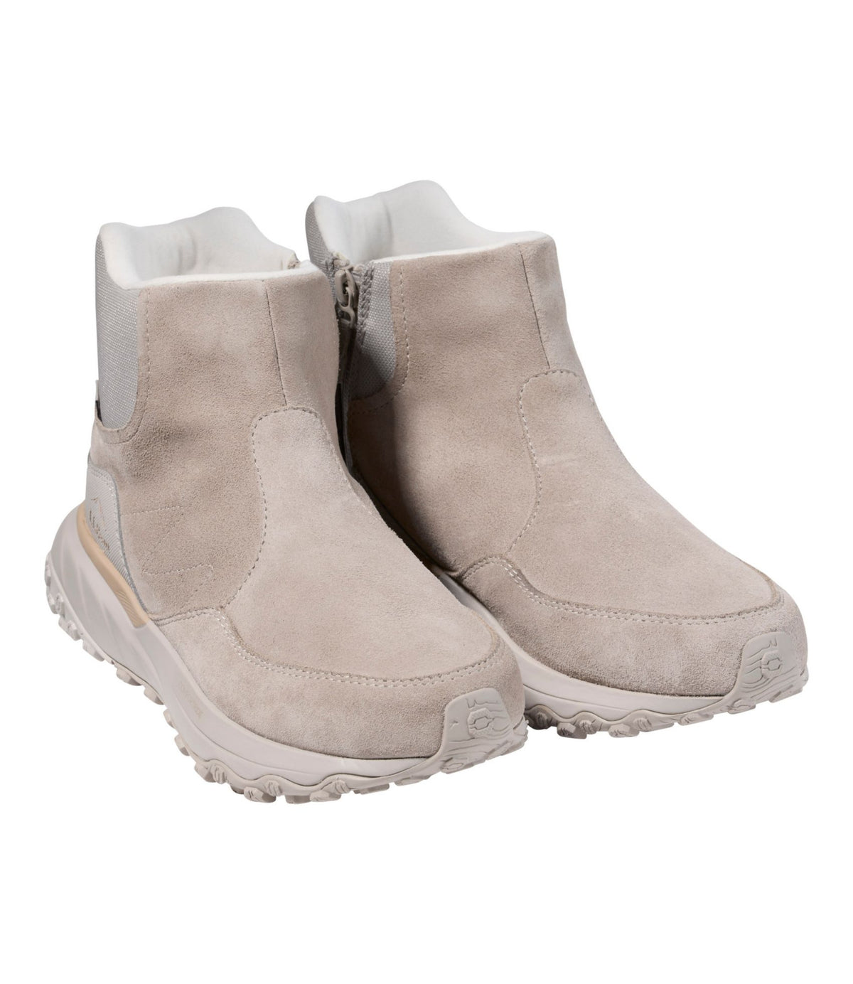L.L.Bean Women's Snow Sneaker Sport Waterproof Boots, Pull-On Side Zip River Rock