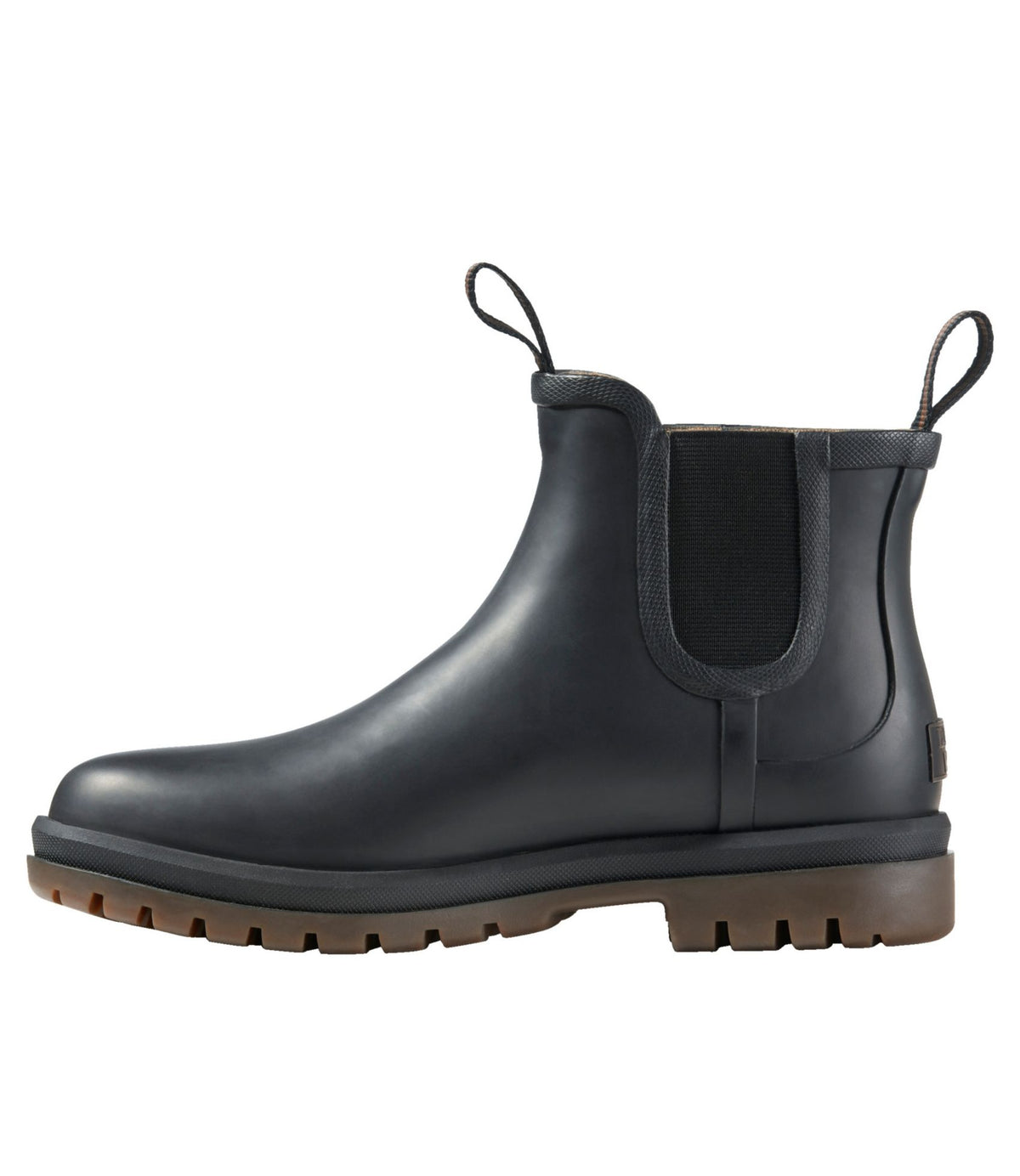 L.L.Bean Women's Rugged Wellie® Chelsea Boots Black/Dark Gum