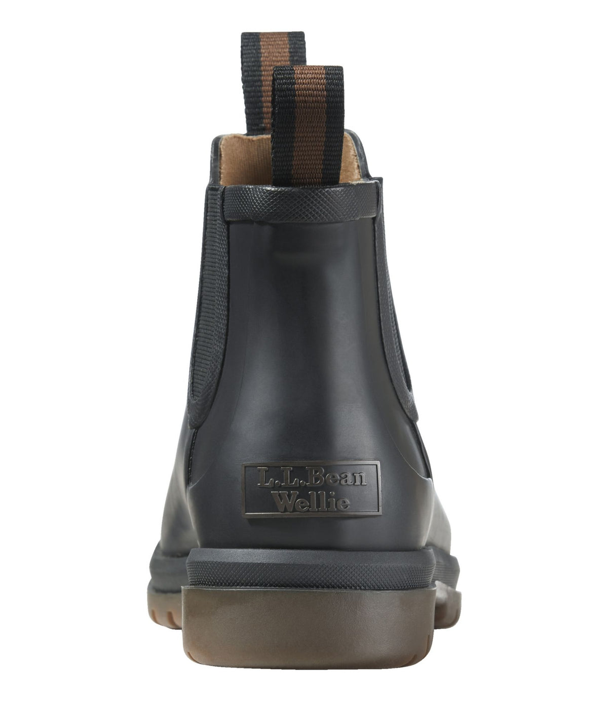 L.L.Bean Women's Rugged Wellie® Chelsea Boots Black/Dark Gum