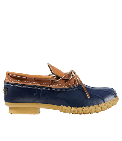 L.L.Bean Women's Bean Boots, Rubber Mocs Tan/Bright Navy/Gum