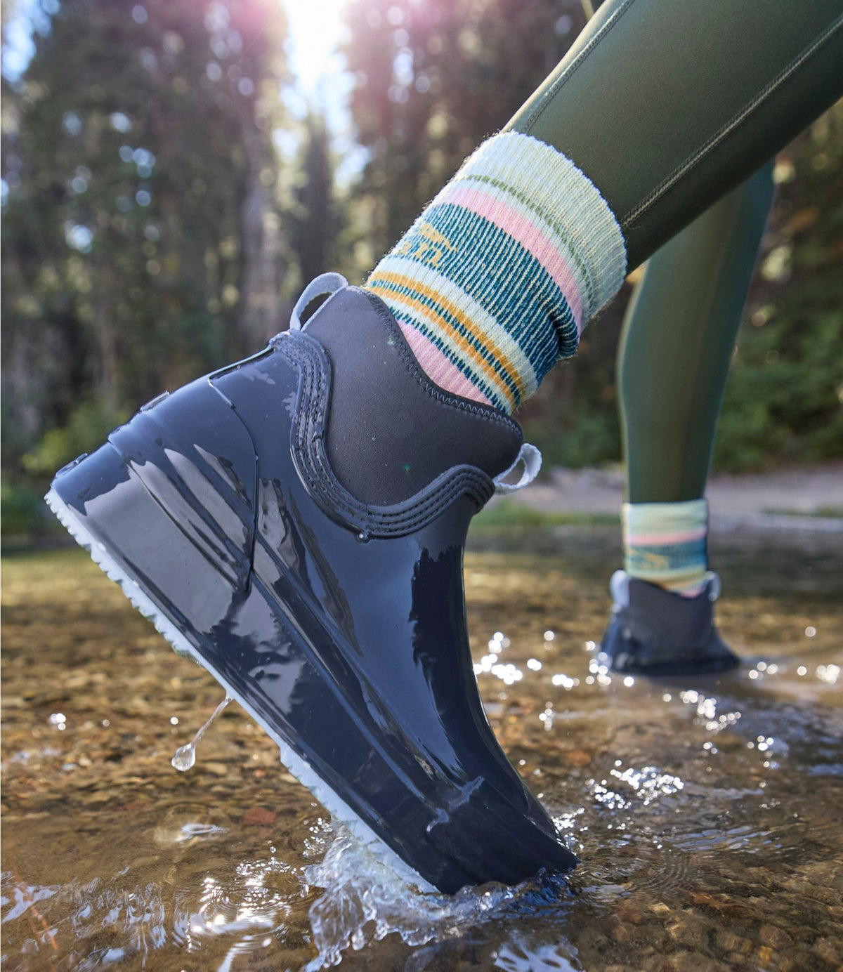 L.L.Bean Women's Bean Light Wellie® Boots, Pull-On Classic Navy