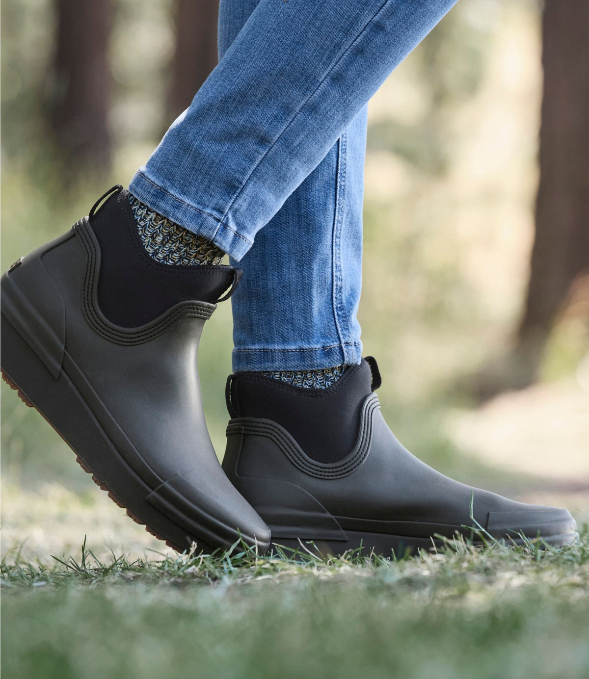 L.L.Bean Women's Bean Light Wellie® Boots, Pull-On Classic Navy