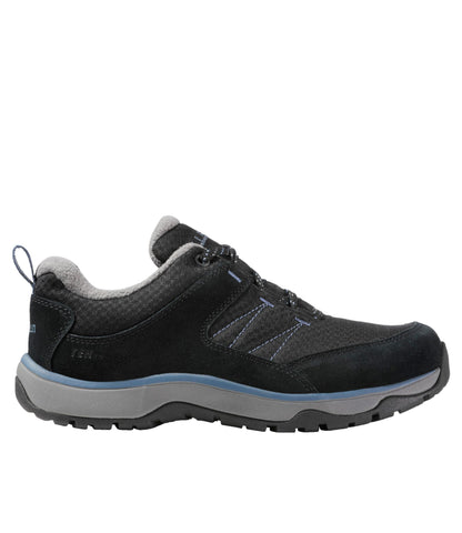 L.L.Bean Women's Snow Sneaker 5 Shoes, Lace-Up Black/Slate