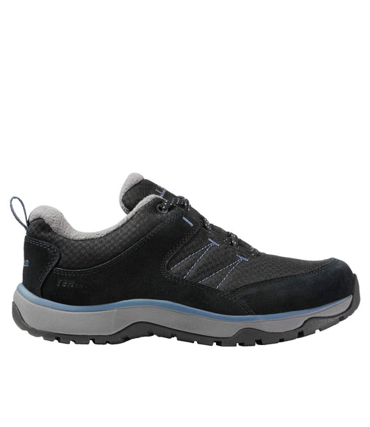 L.L.Bean Women's Snow Sneaker 5 Shoes, Lace-Up Black/Slate
