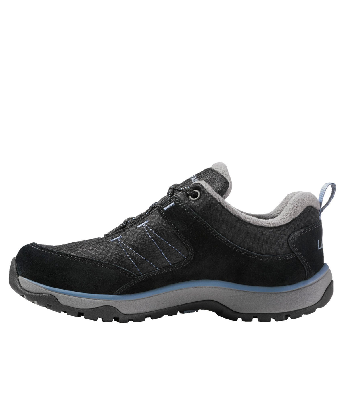L.L.Bean Women's Snow Sneaker 5 Shoes, Lace-Up Black/Slate