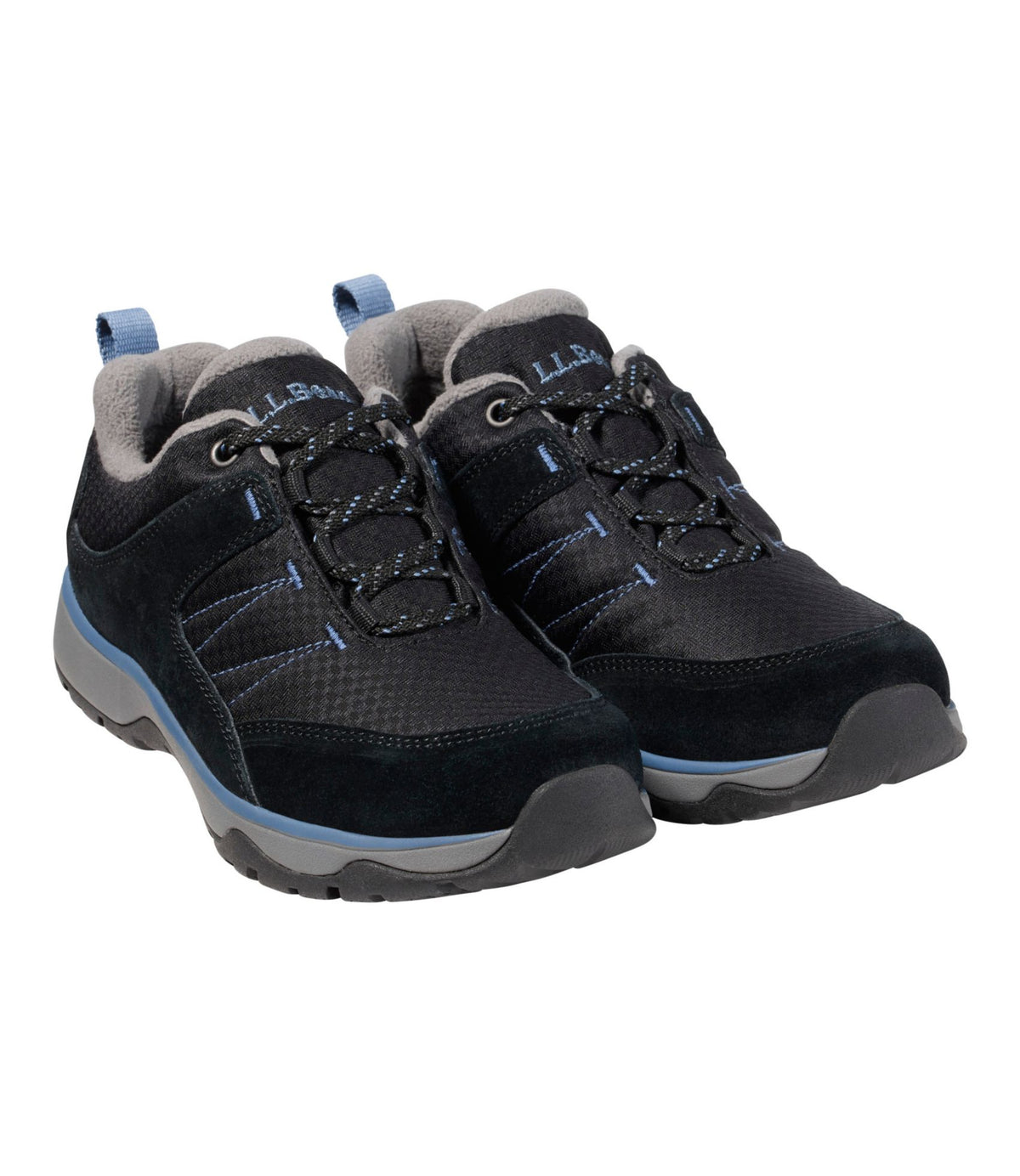 L.L.Bean Women's Snow Sneaker 5 Shoes, Lace-Up Black/Slate