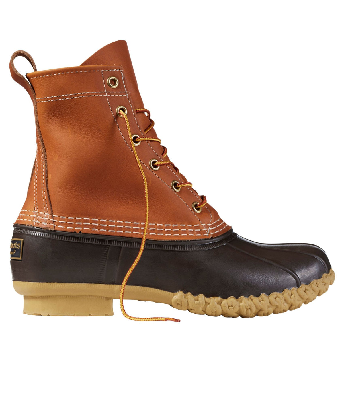 L.L.Bean Women's Bean Boots, 8" Insulated Tan/Bean Boot Brown/Gum
