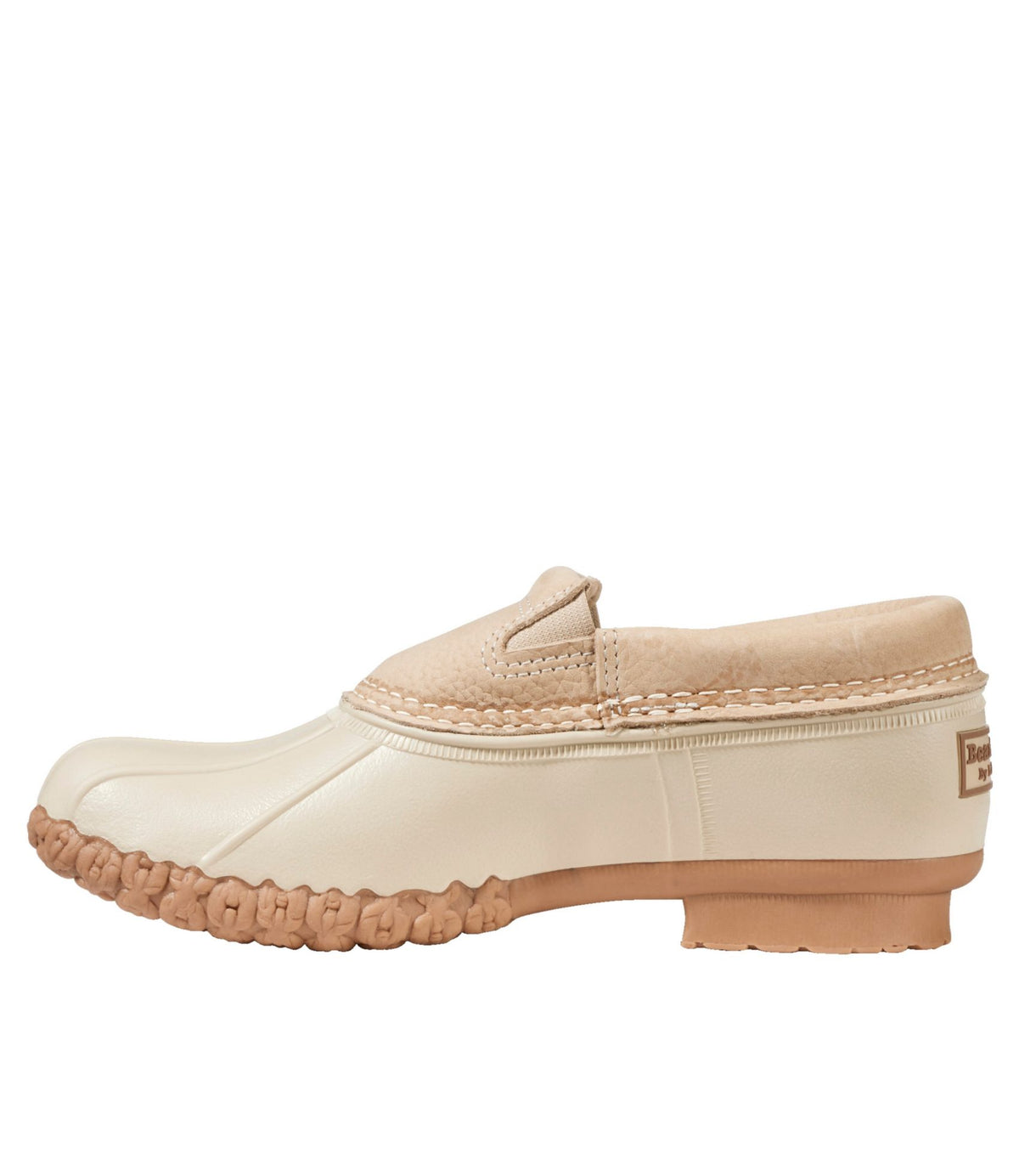 L.L.Bean Women's Bean Boots, Slip-On Rubber Mocs Light Khaki/Light Khaki/Toasted Coconut