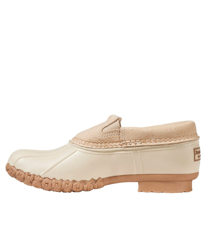 L.L.Bean Women's Bean Boots, Slip-On Rubber Mocs Light Khaki/Light Khaki/Toasted Coconut