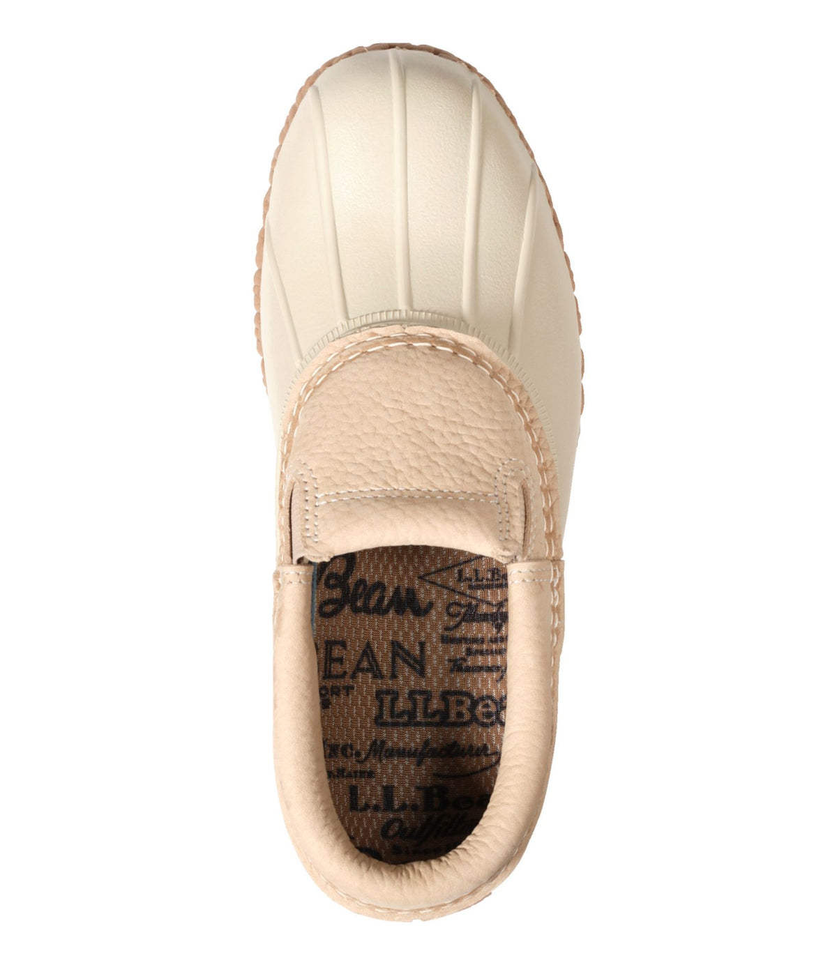 L.L.Bean Women's Bean Boots, Slip-On Rubber Mocs Light Khaki/Light Khaki/Toasted Coconut