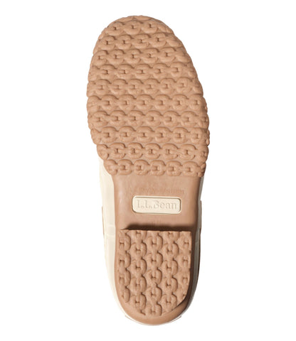 L.L.Bean Women's Bean Boots, Slip-On Rubber Mocs Light Khaki/Light Khaki/Toasted Coconut