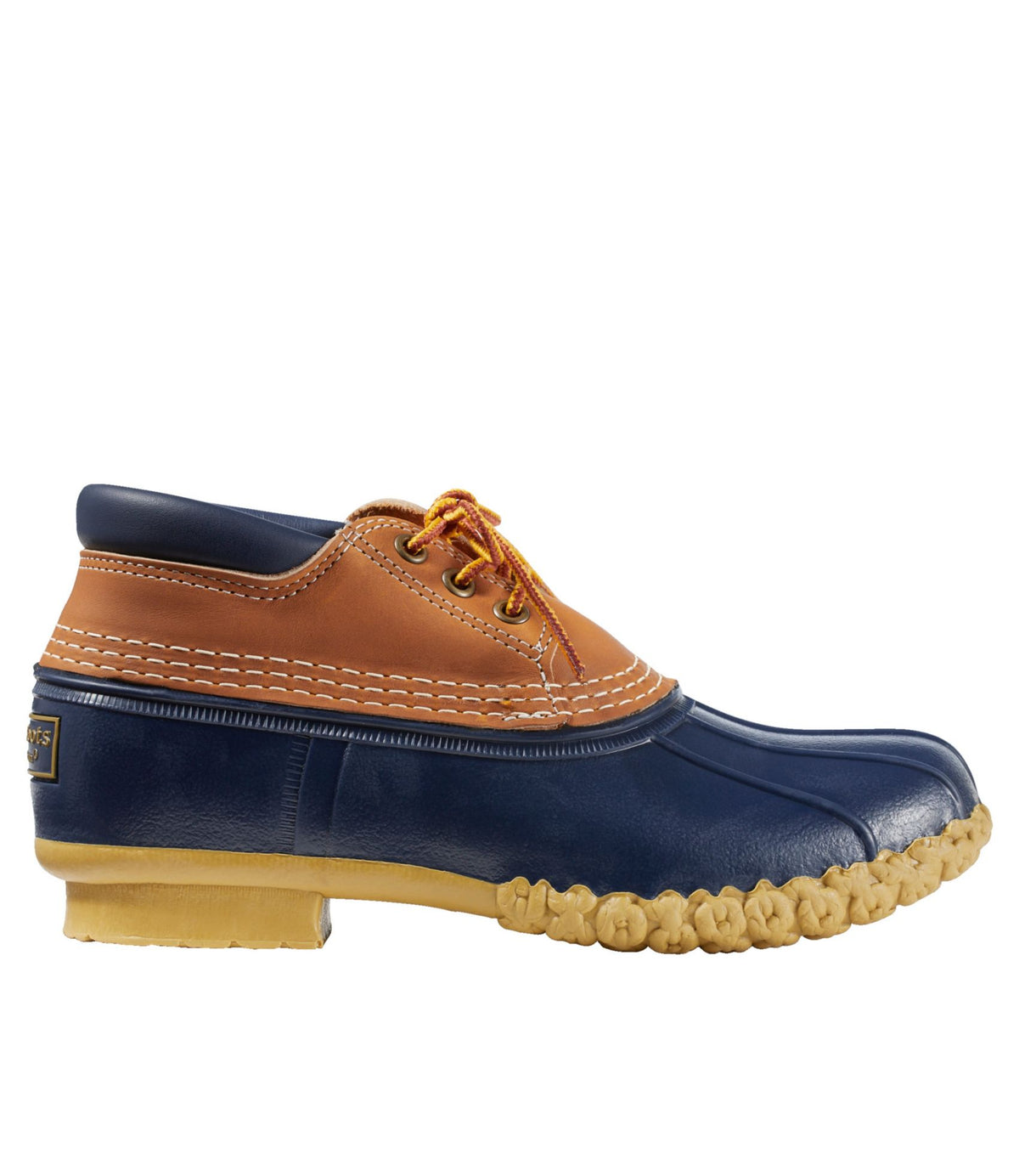 L.L.Bean Women's Bean Boots, Gumshoes Tan/Bright Navy/Gum