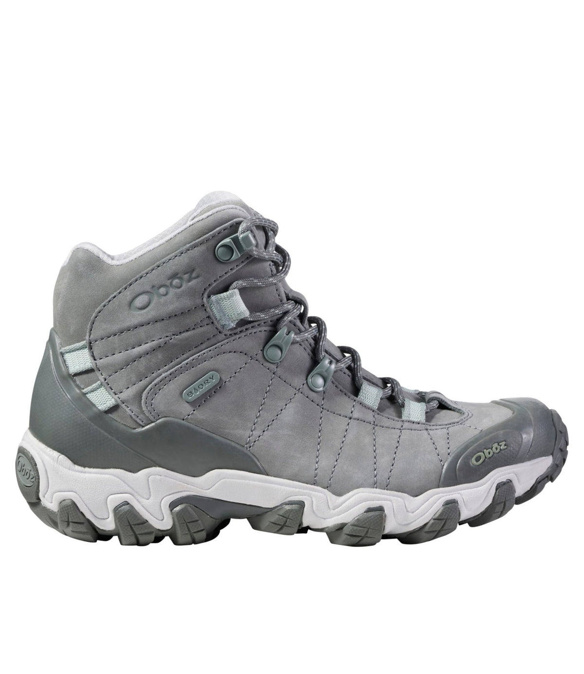 L.L.Bean Women's Oboz Bridger Mid B-Dry Hiking Boots Hazy Gray