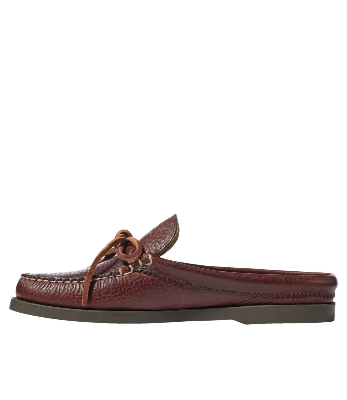L.L.Bean Women's Casco Bay Boat Mocs, Mule Dark Brown