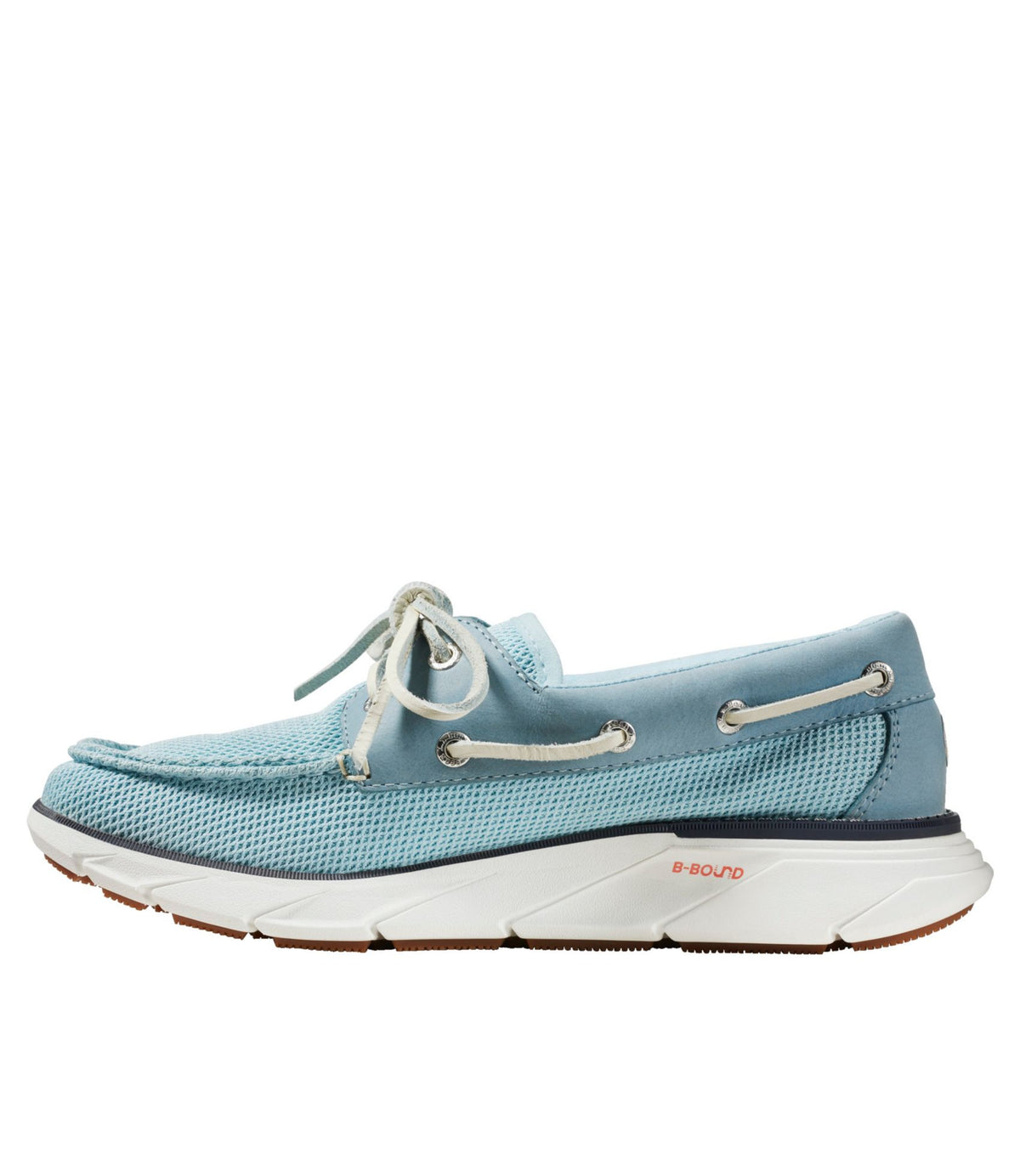L.L.Bean Women's Kennebec Boat Shoes, 2-Eye Mist Blue