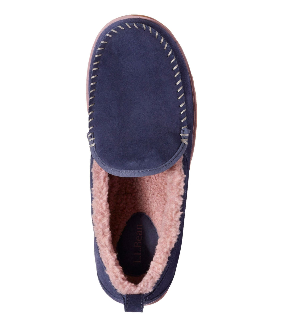 L.L.Bean Women's Mountain Slippers, Moccasin Raw Indigo