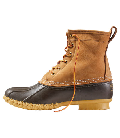L.L.Bean Men's Bean Boots, 8" Fleece-Lined Insulated Tan/Bean Boot Brown/Gum/Red Black Plaid